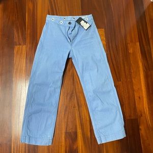 Rag & bone high wasted crop wide leg jeans